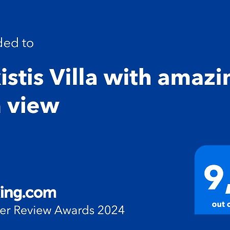 Alkistis Villa With Amazing Sea View Marulász Kültér fotó