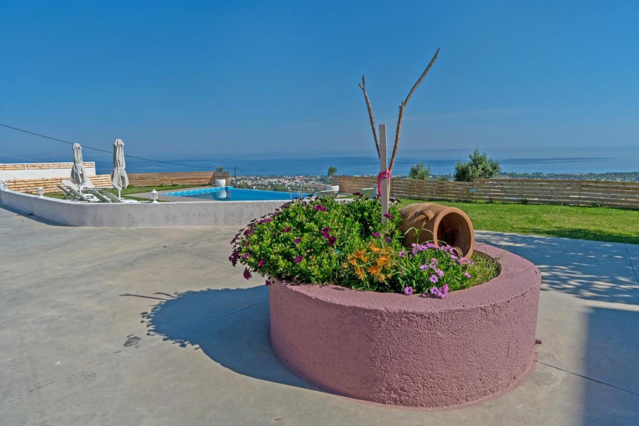 Alkistis Villa With Amazing Sea View Marulász Kültér fotó