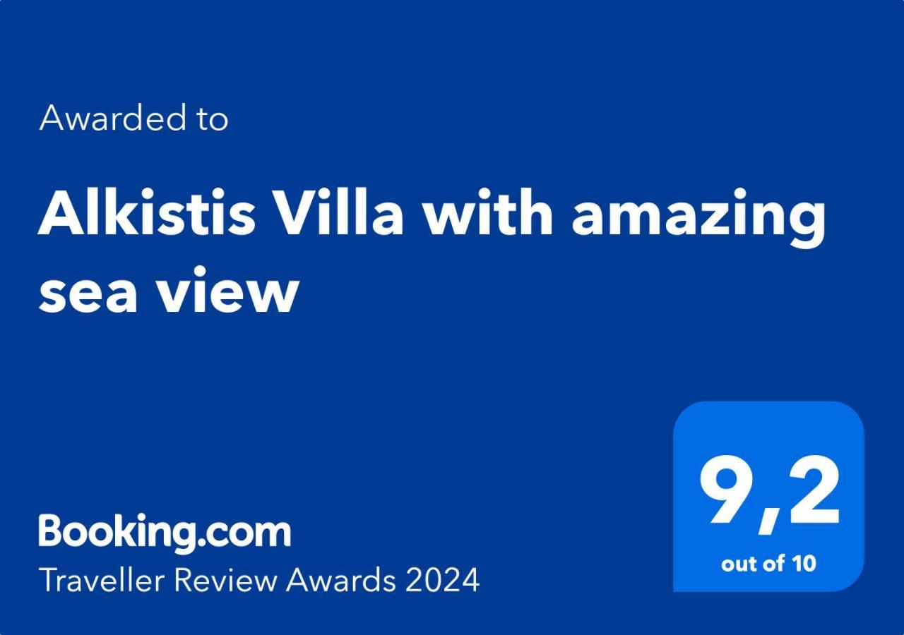 Alkistis Villa With Amazing Sea View Marulász Kültér fotó